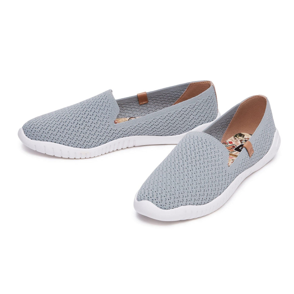 UIN Footwear Women Rhino Grey Minorca II Women Canvas loafers