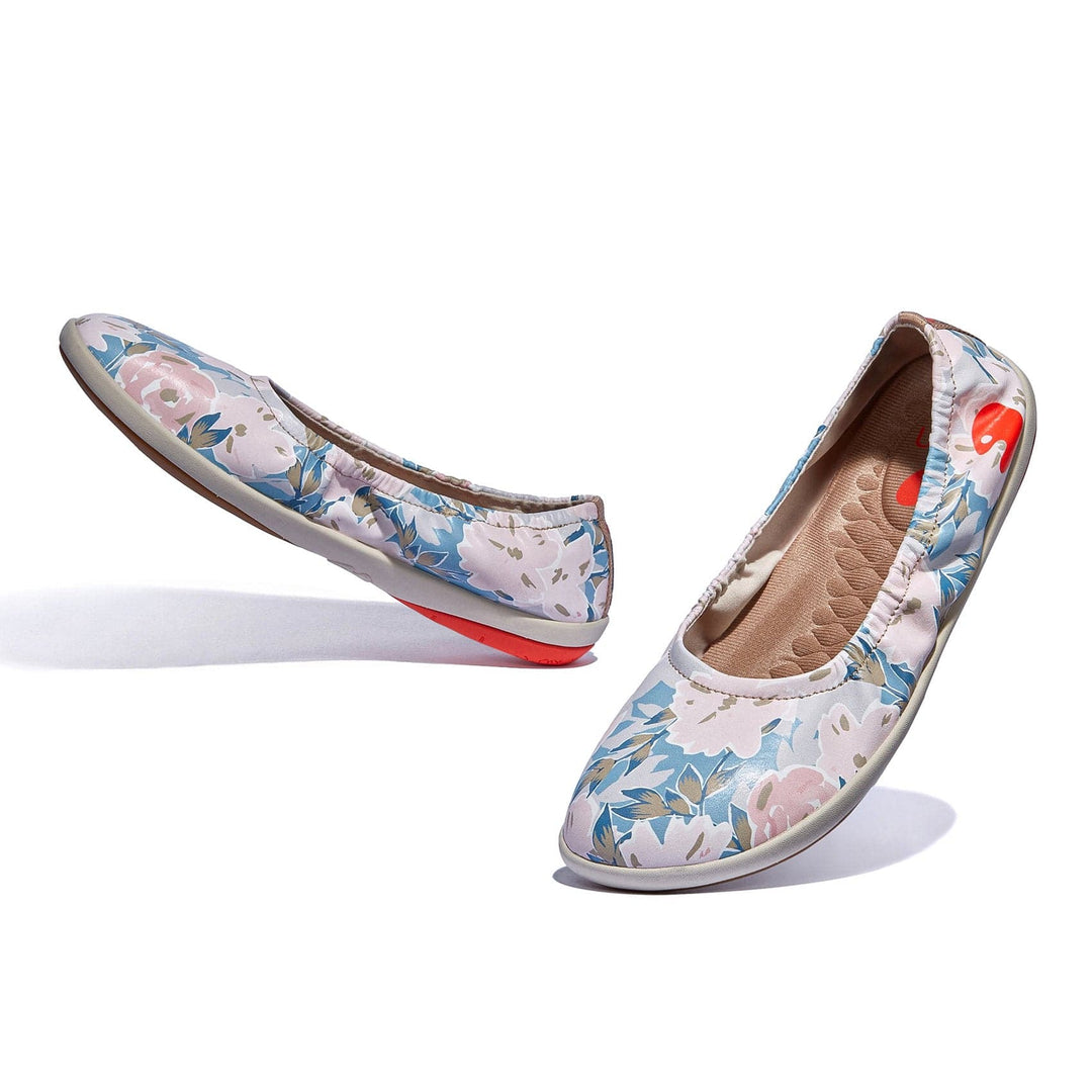 UIN Footwear Women Spring Flower Whisper Illetes IV Women Canvas loafers