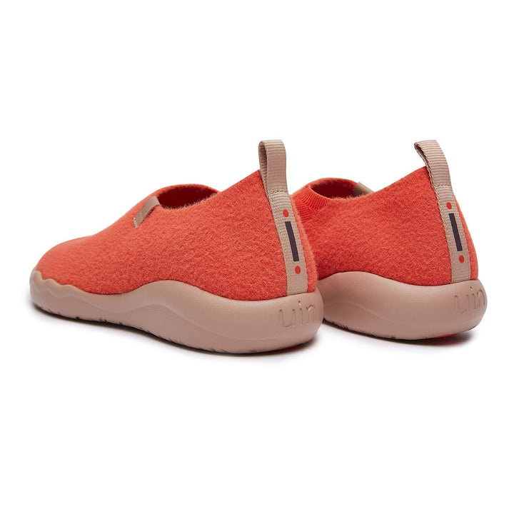 UIN Footwear Women Tomato Knitted Wool Toledo II Women Canvas loafers