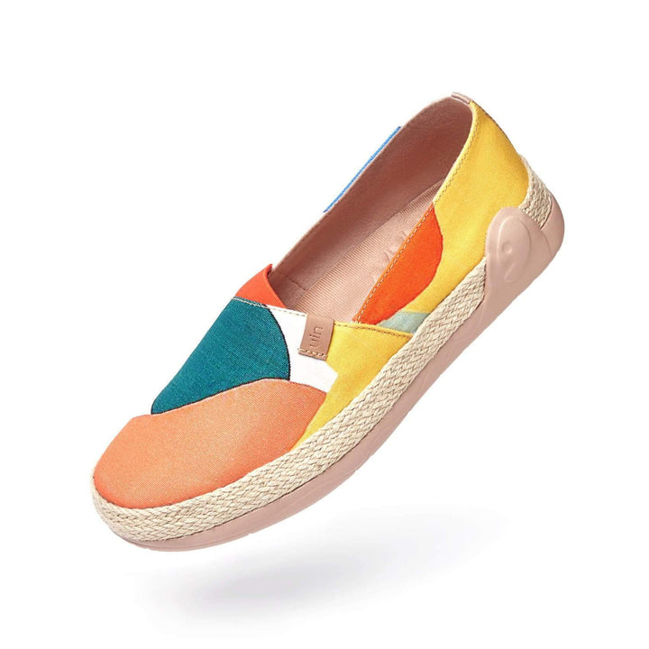 UIN Footwear Women Tropical Day Marbella Canvas loafers