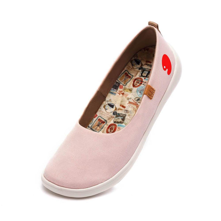 UIN Footwear Women Valencia Canvas Pink Canvas loafers