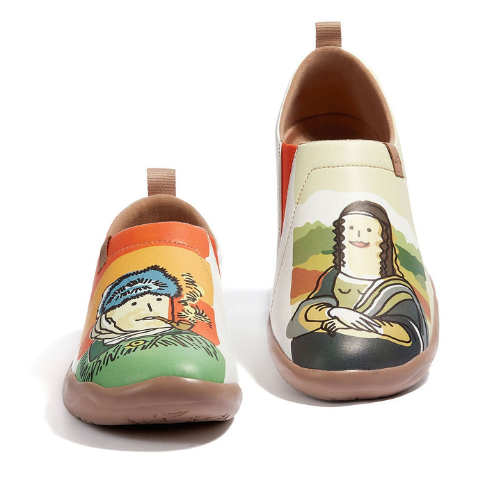 UIN Footwear Women Van Gogh & Mona Lisa Toledo I Women Canvas loafers