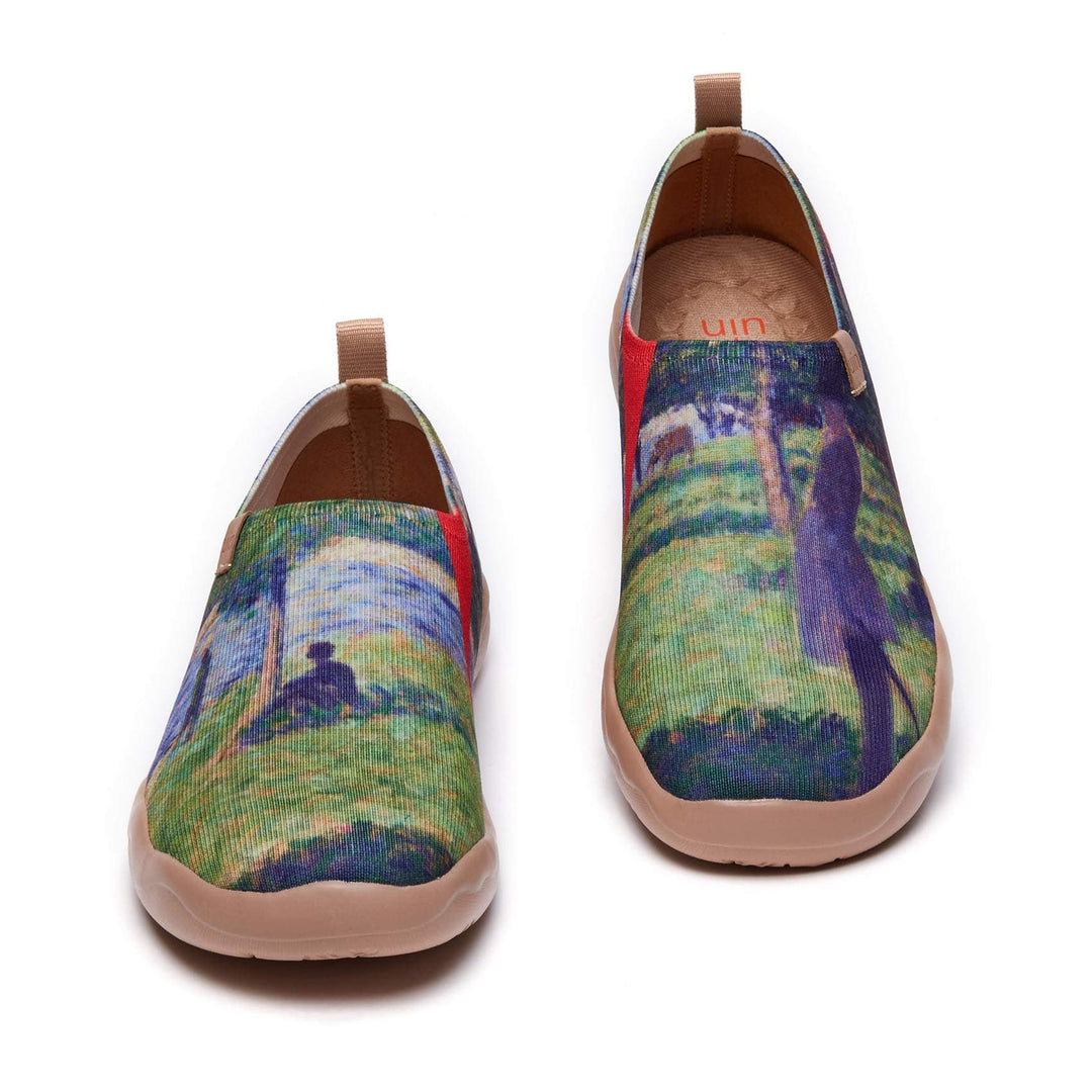 UIN Footwear Men Georges Seurat Study for 'La Grande Jatte������������������������������������������������������������������������������������������������������������������������������������������������������������������?Men Canvas loafers