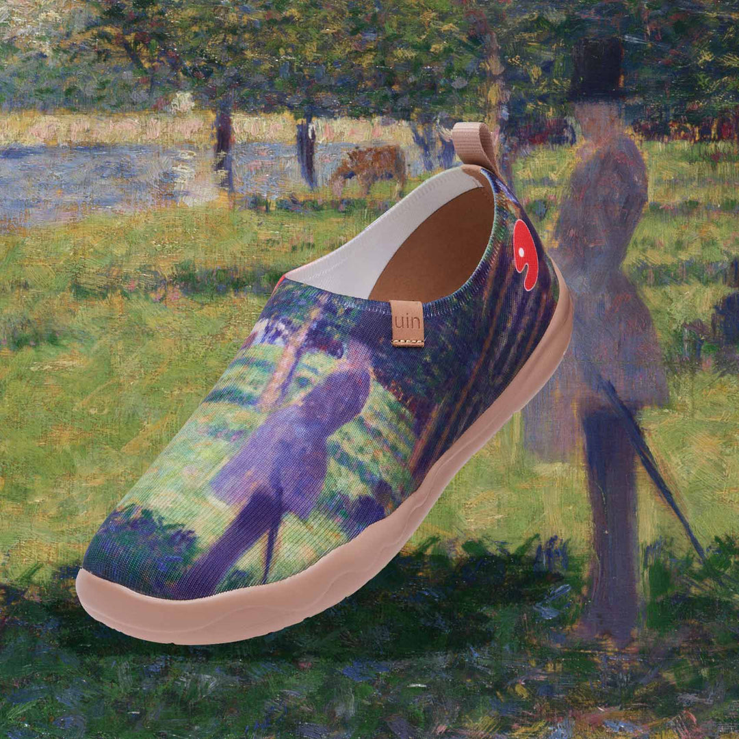 UIN Footwear Men Georges Seurat Study for 'La Grande Jatte������������������������������������������������������������������������������������������������������������������������������������������������������������������?Men Canvas loafers